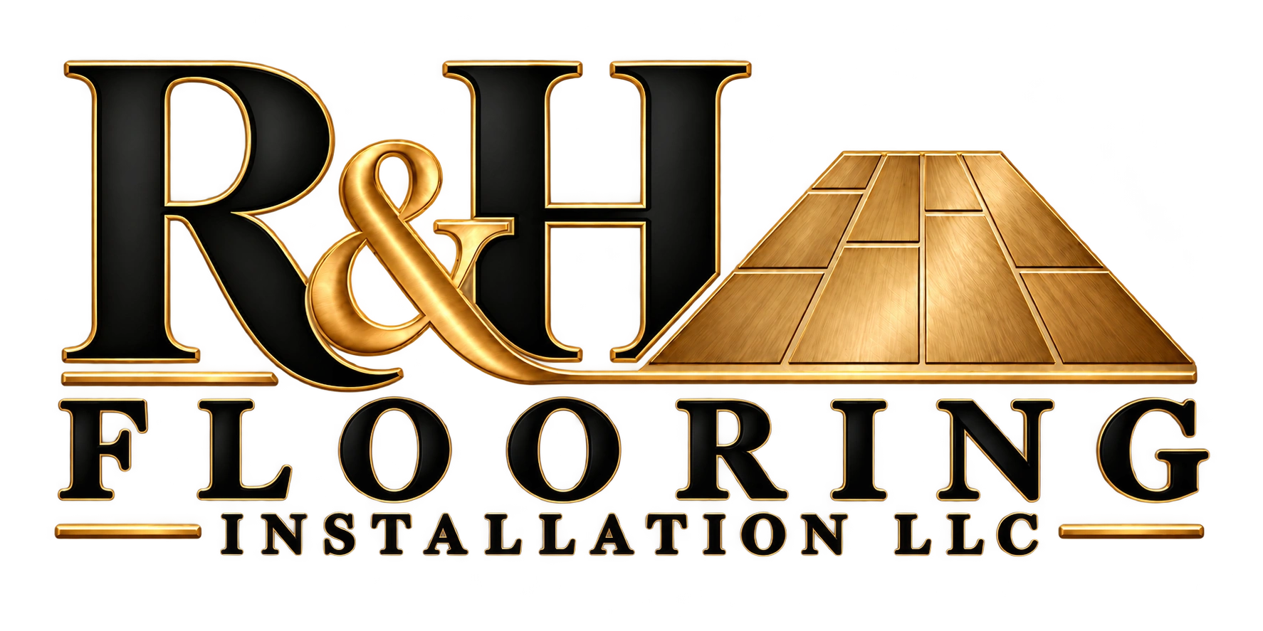 R&H Flooring Installation LLC — gold logo